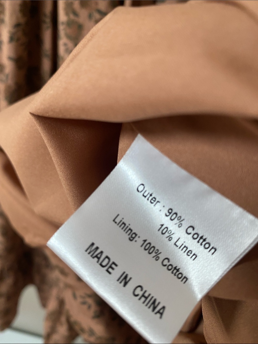 NWT Ivy City Co Brown Floral Puff Sleeve Cocoa Dress Size XXS - Picture 7 of 8